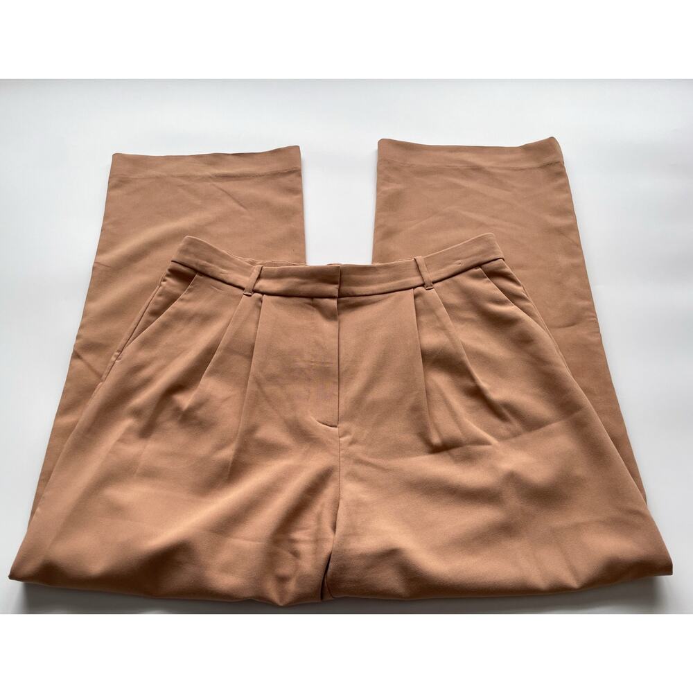 Women's Abercrombie Brown Sloane Tailored Wide Leg Dress Pants Size 33 or 16